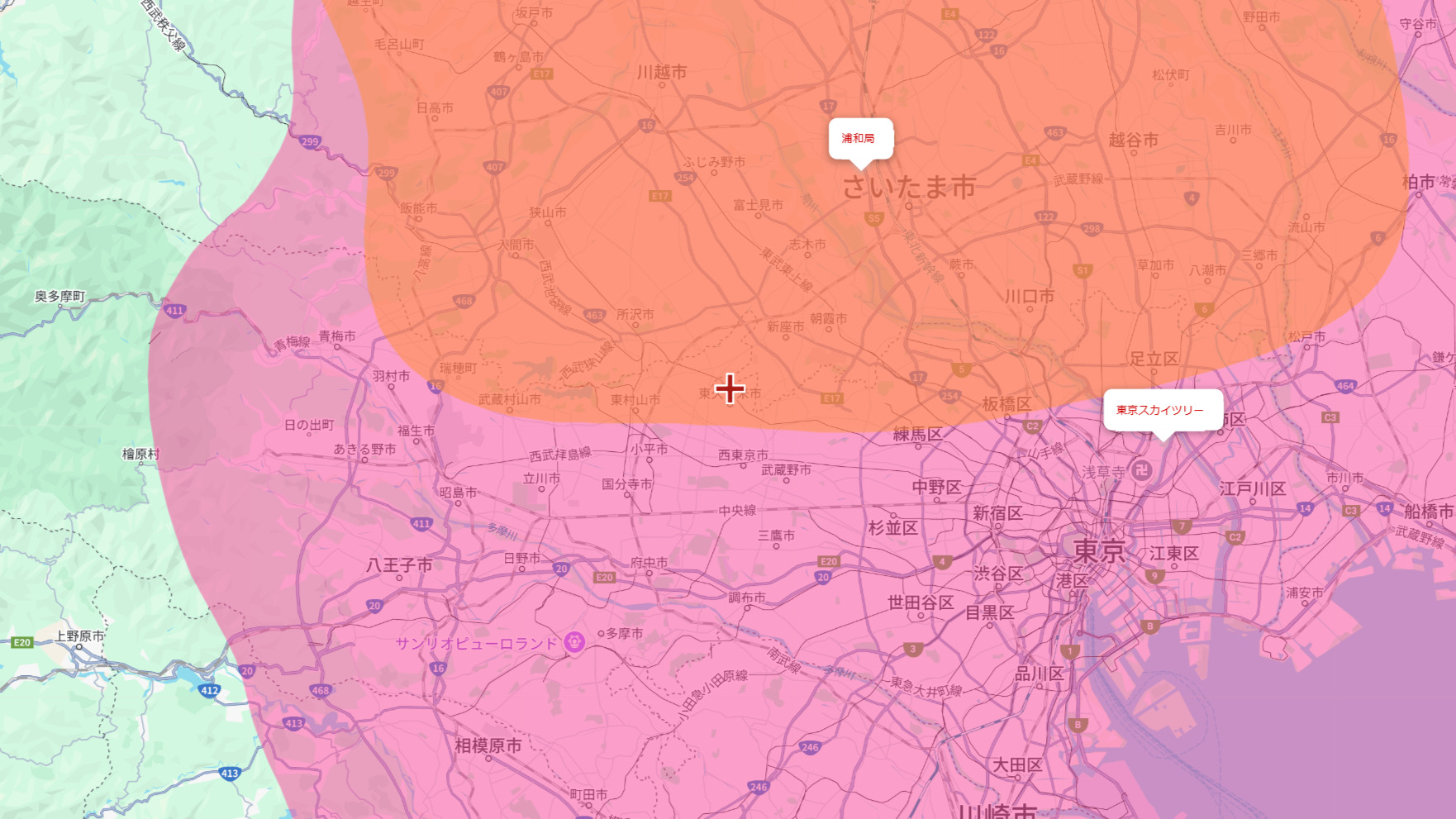 東久留米市の電波事情